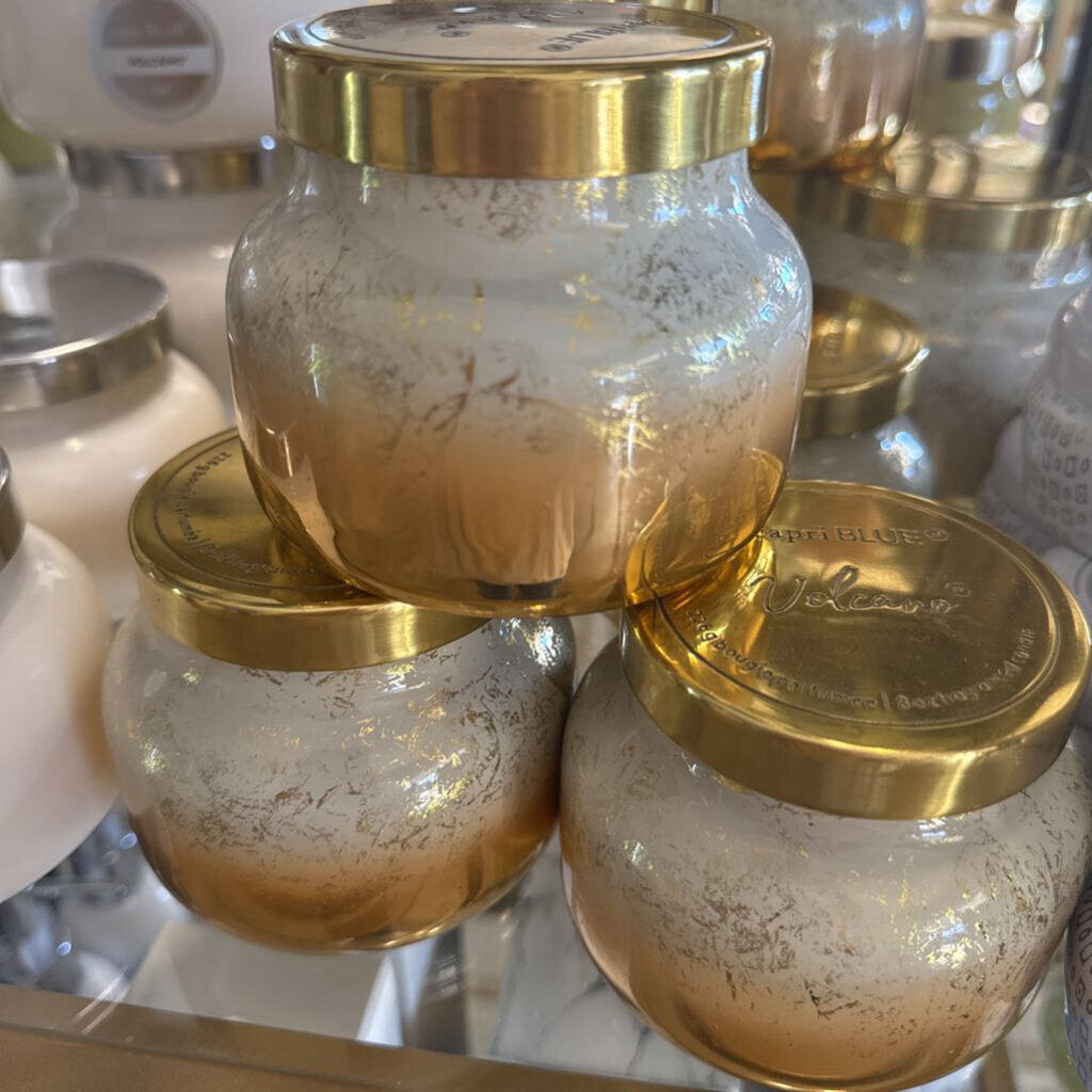 VOLCANO GILDED FACETED JAR, 11 OZ main image 1