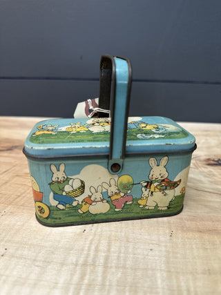 1920s Tinder Peter Rabbit tin Litho Candy Box
