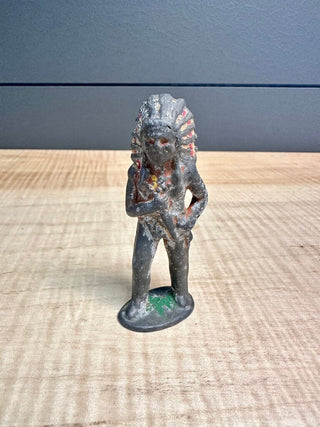 Antique Lead Indian Toy Figurine