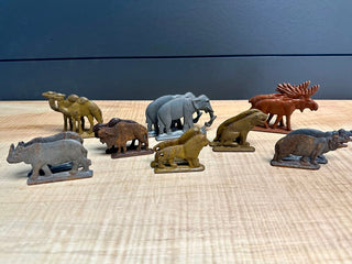 Antique Set of 16 Lead Animals - Two by Two