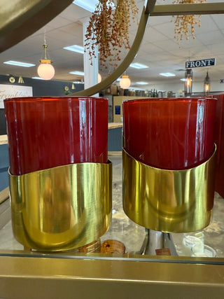 Simmered Cider Poured Candle w/ Sleeve - Harvest Red