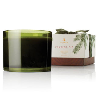 Frasier Fir 17oz Poured Candle, 3-Wick Green