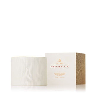 Frasier Fir Gilded Ceramic Poured Candle, Petite