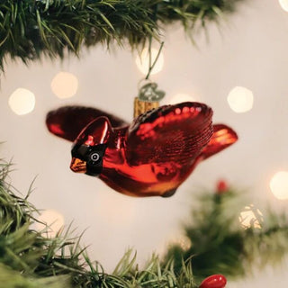 Cardinal in Flight Ornament