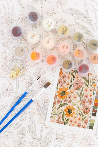 Sunny Poppies Paint by Numbers Kit