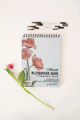 Floral Watercoloring Book