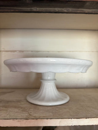 Antique Ironstone Cake Plate