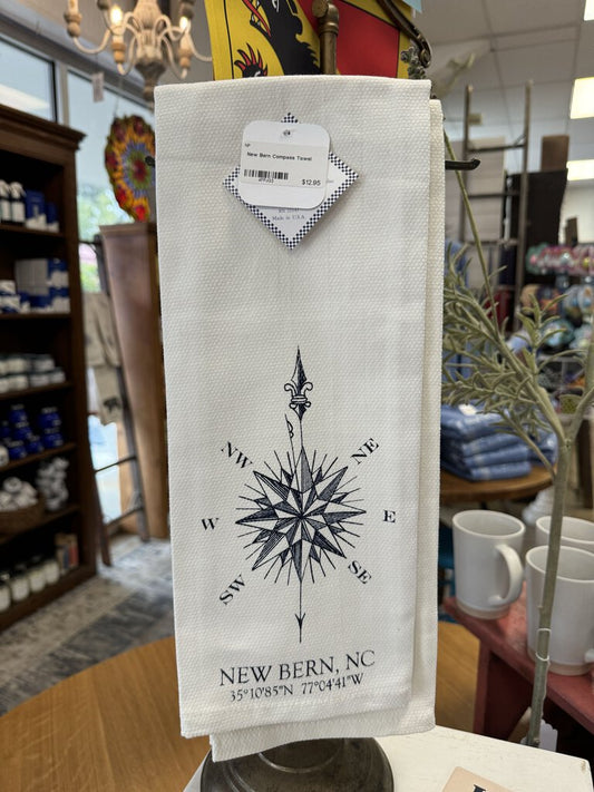 New Bern Compass Towel