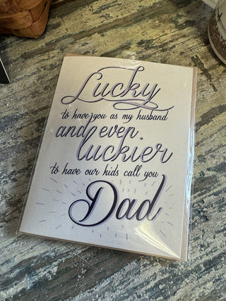 Lucky Dad Greeting Card