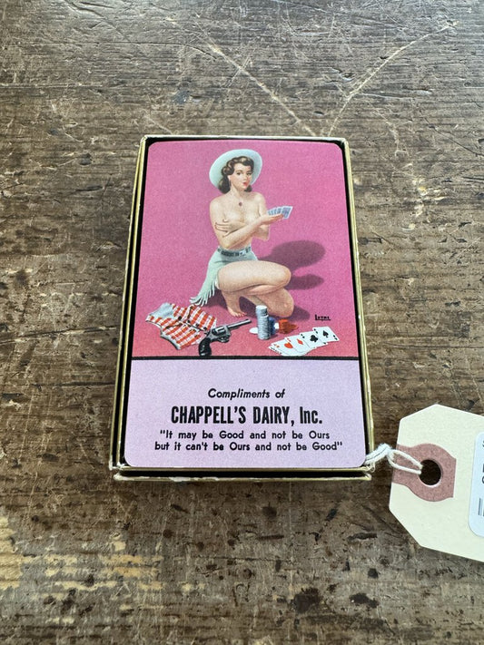 1940s Chappell's Dairy Risqué Deck of Playing Cards