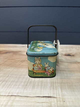 1920s Tinder Peter Rabbit tin Litho Candy Box