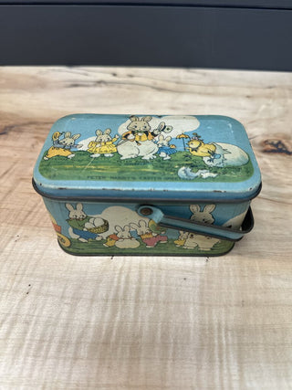 1920s Tinder Peter Rabbit tin Litho Candy Box
