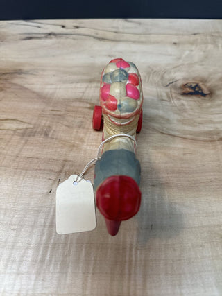 Antique Celluloid Duck Pulling Cart