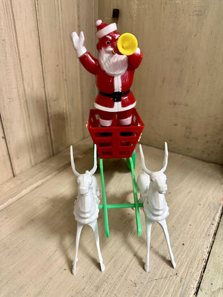 Mid Century Rosbro/Rosen Santa Candy Wagon Candy Container