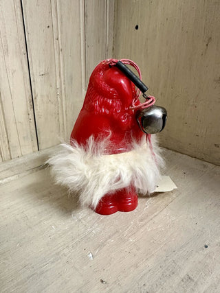 Mid Century Santa Rattle w/ Original Spring