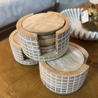 Check Pattern Coasters