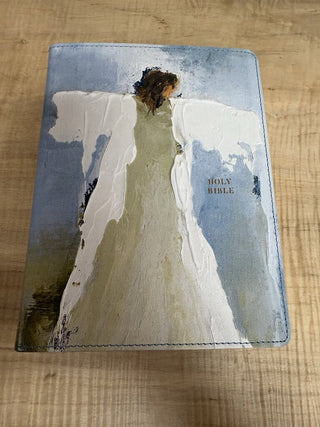 Amplified Holy Bible - Anne Neilson Angel Art Series (Light Blue)