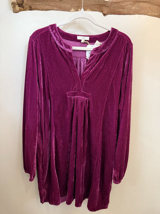 Orchid Soft Velvet Tunic Dress