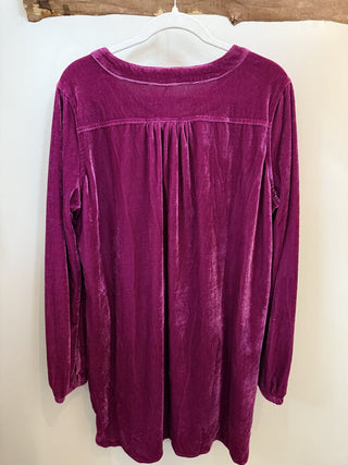 Orchid Soft Velvet Tunic Dress