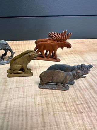 Antique Set of 16 Lead Animals - Two by Two