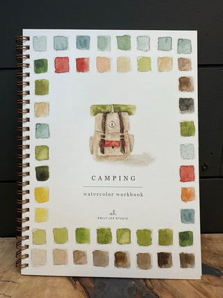 Camping Watercolor Workbook