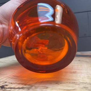 VINTAGE MCM AMBERINA GLASS PITCHER