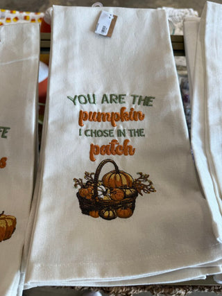 You Are the Pumpkin Dishtowel