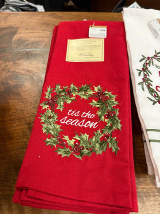 Tis the Season Wreath Dishtowel