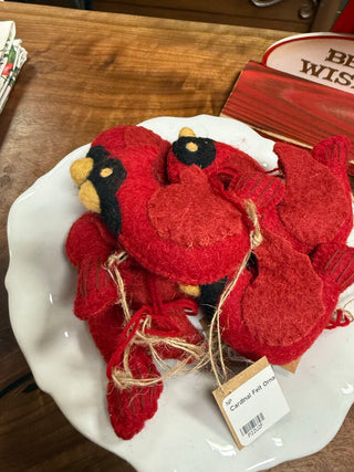 Cardinal Felt Ornament