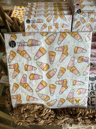 Pink Candy Corn Cocktail Napkins