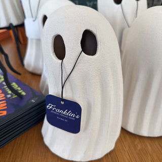 7.8" Matte White Ghost Decor