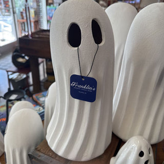 12.8" Matte White Ghost Decor