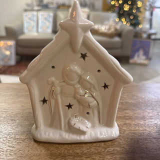 5.5" LED Ceramic Nativity