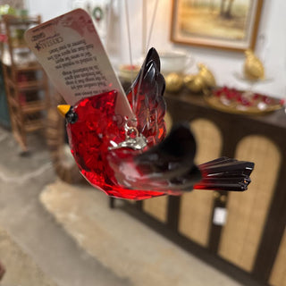 5" Radiant Cardinal Ornament w/ Charm