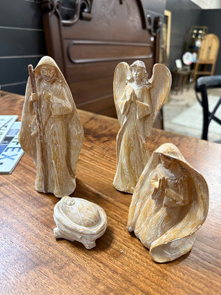 Carved Nativity Set