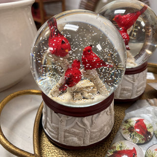 Cardinal Musical Water Globe