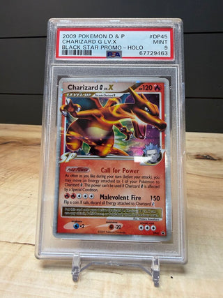2009 Pokemon D&P Charizard Black Star Promo Holo PSA 9