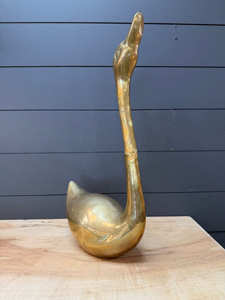 Vintage Brass Swan