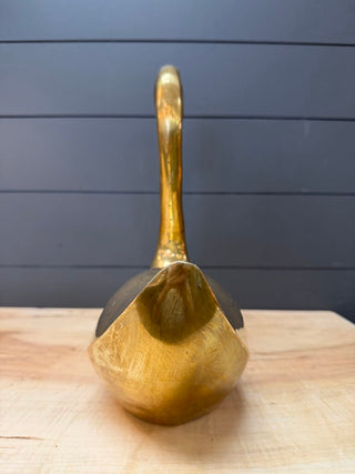 Vintage Brass Swan - Bending Kneck