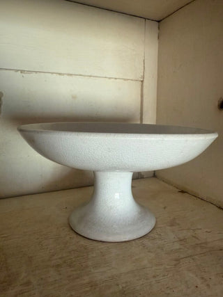 Antique Ironstone Pedestal Compote