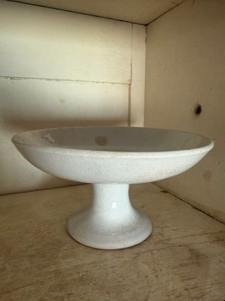Antique Ironstone Pedestal Compote
