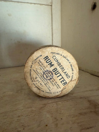 Antique Cumberland Rum Butter Jar w/ Original Lid