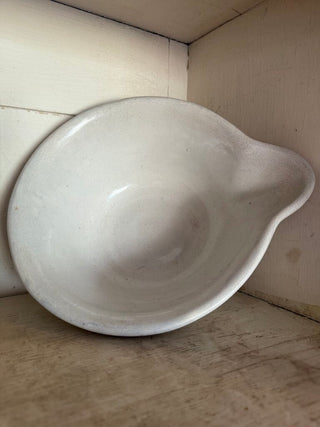 Antique Ironstone Milk Pan Bowl