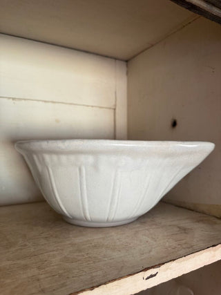 Antique Ironstone Milk Pan Bowl