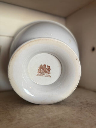 Antique Ironstone Pedestal Punch Bowl