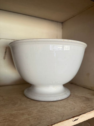 Antique Ironstone Pedestal Punch Bowl