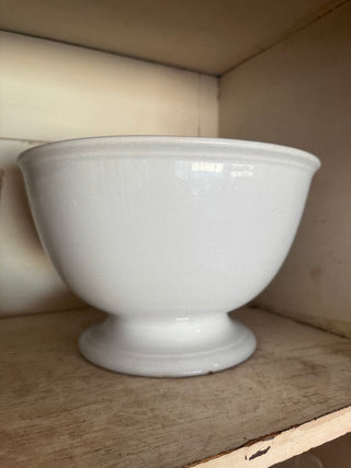 Antique Ironstone Pedestal Punch Bowl