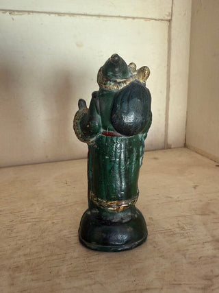 Antique Lead Painted Santa Figure Marked 1904