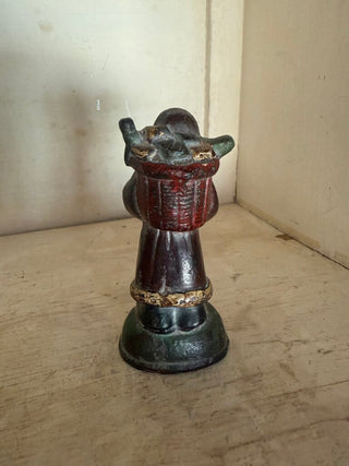 Antique Lead Cast Iron Santa Figurine 1908